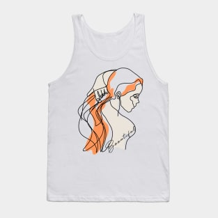 Beautiful - Self Love - Line art confident women Tank Top